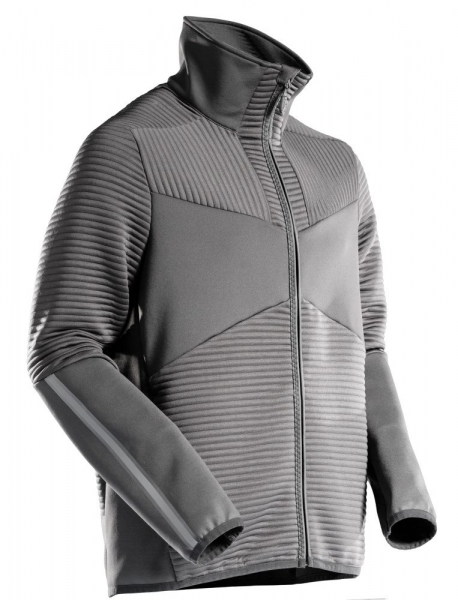 MASCOT-Fleece Pullover mit Reißverschluss, CUSTOMIZED, 265 g/m², anthrazitgrau