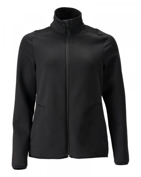 MASCOT- Damen- Fleecepullover mit Reißverschluss, CUSTOMIZED, 360 g/m², schwarz