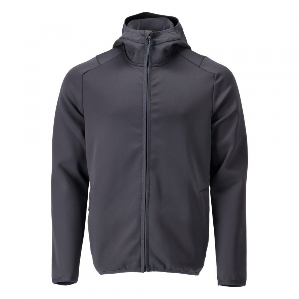 MASCOT-Fleecepullover mit Reißverschluss und Kapuze, CUSTOMIZED, 360 g/m², schwarzblau