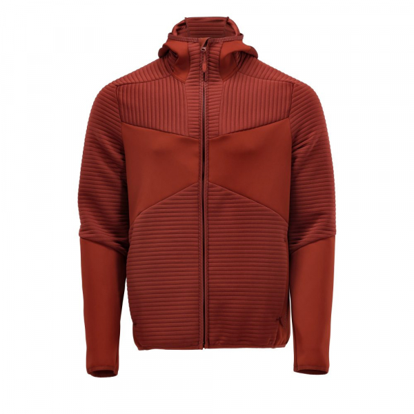 MASCOT-Fleece Kapuzensweatshirt mit Reißverschluss und Kapuze, CUSTOMIZED, 265 g/m², herbstrot