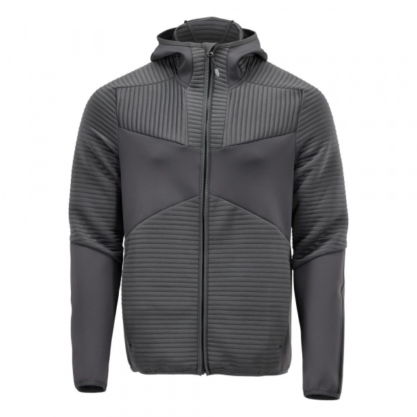 MASCOT-Fleece Kapuzensweatshirt mit Reißverschluss und Kapuze, CUSTOMIZED, 265 g/m², anthrazitgrau