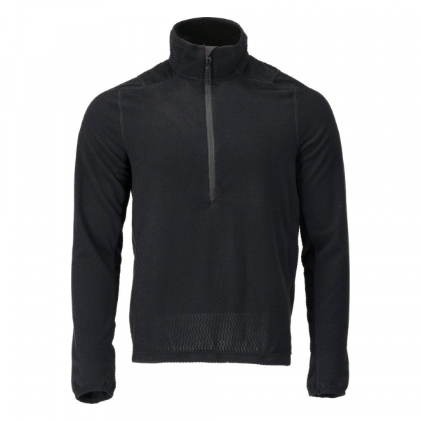 MASCOT- Microfleece Pullover mit kurzem Reißverschluss, CUSTOMIZED, 220 g/m², schwarz