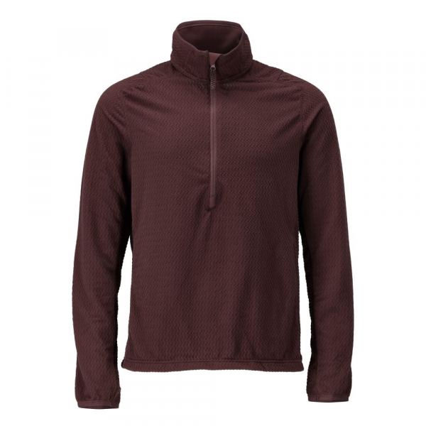 MASCOT- Microfleece Pullover mit kurzem Reißverschluss, CUSTOMIZED, 220 g/m², bordeaux