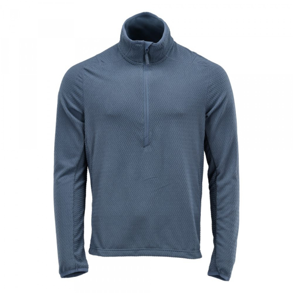 MASCOT- Microfleece Pullover mit kurzem Reißverschluss, CUSTOMIZED, 220 g/m², steinblau