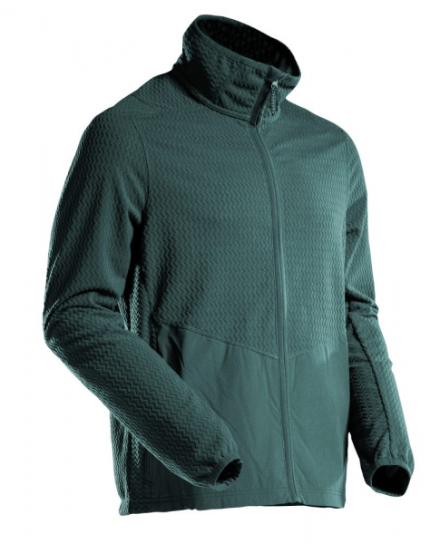 MASCOT- Microfleece Pullover mit Reißverschluss, CUSTOMIZED, 220 g/m², waldgrün