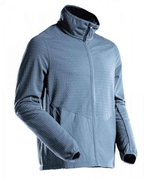 MASCOT- Microfleece Pullover mit Reißverschluss, CUSTOMIZED, 220 g/m², steinblau