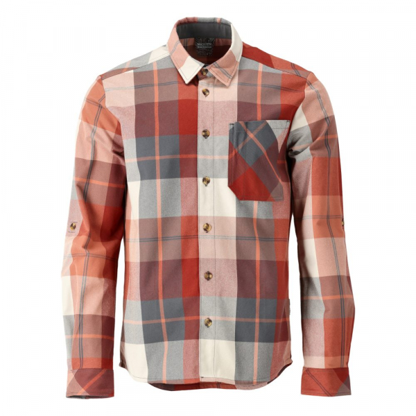 MASCOT- Hemd aus Flanell, CUSTOMIZED, 270 g/m², herbstrot-kariert