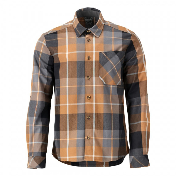 MASCOT- Hemd aus Flanell, CUSTOMIZED, 270 g/m², nussbraun- kariert