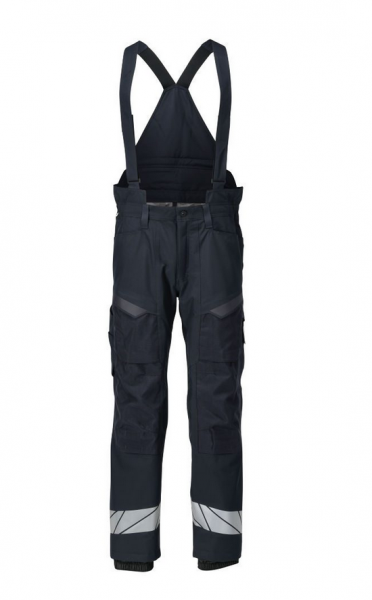 MASCOT- Winderhose mit Knietaschen, CUSTOMIZED, 460 g/m², schwarzblau