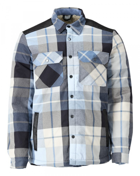 MASCOT- Hemd aus Flanell, Faserpelz Futter, CUSTOMIZED, 270 g/m², schwarzblau-kariert
