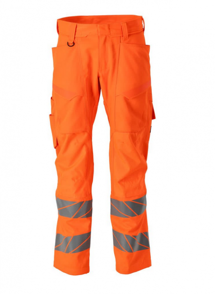 MASCOT- Hose mit Knietaschen, ACCELERATE SAFE, 215 g/m², orange