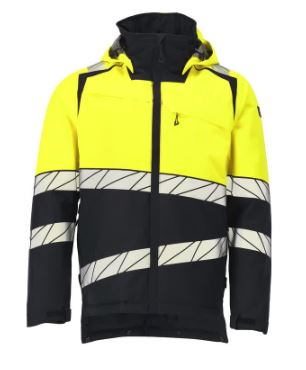 Winterjacke mit CLIMASCOT®-Futter, Schwarzblau/Gelb