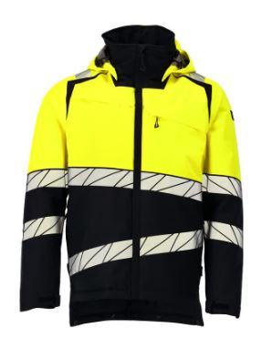 Winterjacke mit CLIMASCOT®-Futter, Schwarz/Gelb