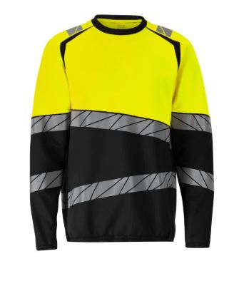 MASCOT® ACCELERATE SAFE Sweatshirt Premiun, Schwarz/Gelb