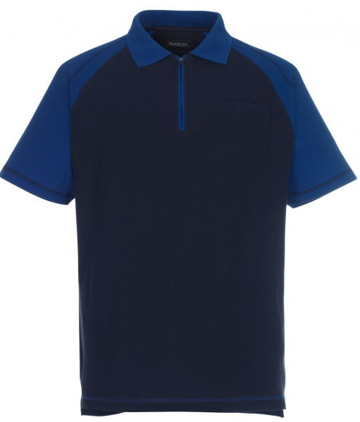 MASCOT-Worker-Shirts, Polo-Shirt, Bianco, 180 g/m², marine/kornblau