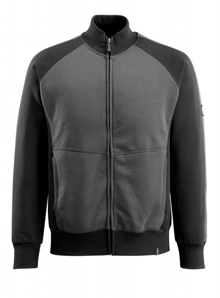 MASCOT-Worker-Shirts, Sweatshirt, Amberg, 340 g/m², dunkelanthrazit/schwarz