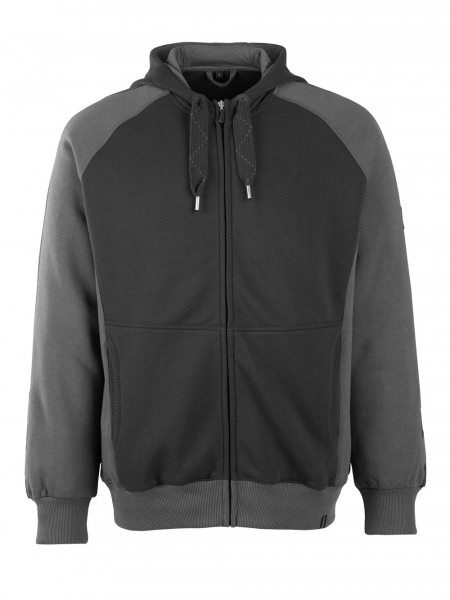 MASCOT-Worker-Shirts, Kapuzensweatshirt, Wiesbaden, 340 g/m², schwarz/dunkelanthrazit