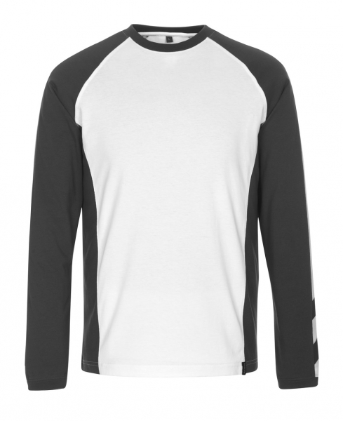 MASCOT-Worker-Shirts, T-Shirt, Bielefeld, 195 g/m², weiß/dunkelanthrazit
