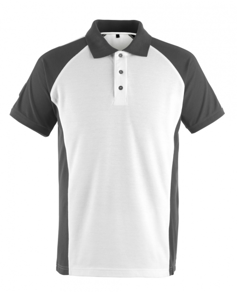 MASCOT-Worker-Shirts, Poloshirt, Bottrop, 180 g/m², weiß/dunkelanthrazit