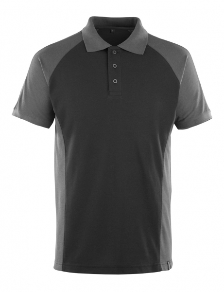 MASCOT-Worker-Shirts, Poloshirt, Bottrop, 180 g/m², schwarz/dunkelanthrazit