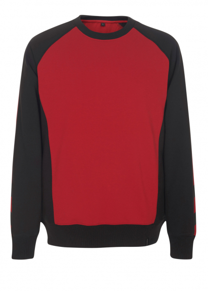 MASCOT-Worker-Shirts, Sweatshirt, Witten, 310 g/m², rot/schwarz