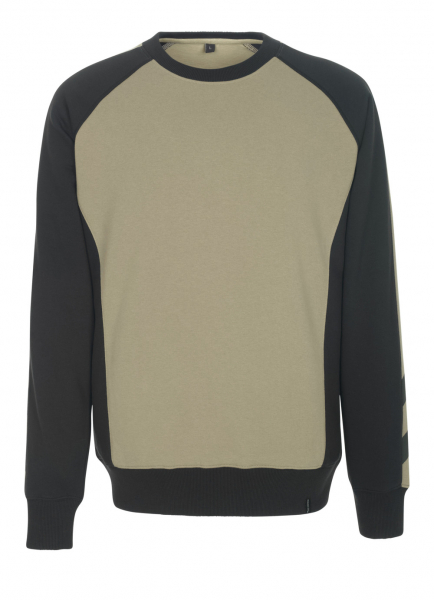 MASCOT-Worker-Shirts, Sweatshirt, Witten, 310 g/m², khaki/schwarz