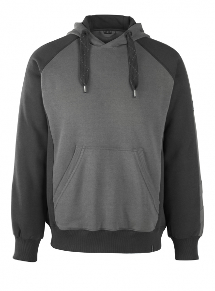 MASCOT-Worker-Shirts, Kapuzensweatshirt, Regensburg, 340 g/m², dunkelanthrazit/schwarz