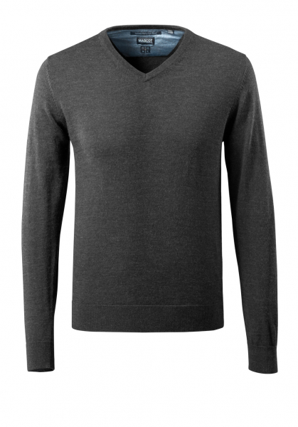MASCOT-Workwear, Kälteschutz, Strickpullover, 240 g/m², dunkelanthrazit/hellgrau-meliert