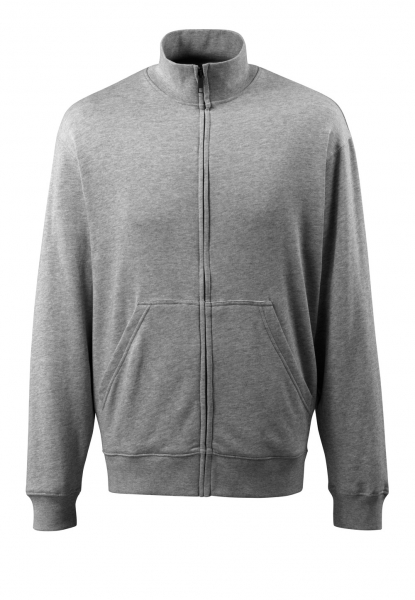 MASCOT-Worker-Shirts, Sweatshirt mit Reißverschluss, Lavit, 340 g/m², grau-meliert
