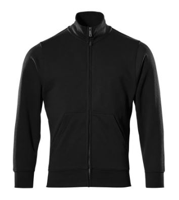 MASCOT® Lavit, Sweatshirt mit Reißverschluss, Vollschwarz