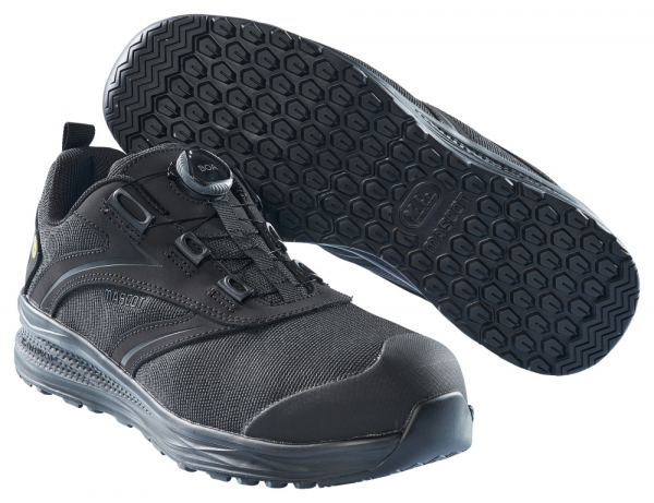 MASCOT-S1-Sicherheitshalbschuhe, BOA® Fit System MASCOT® FOOTWEAR CARBON, schwarz
