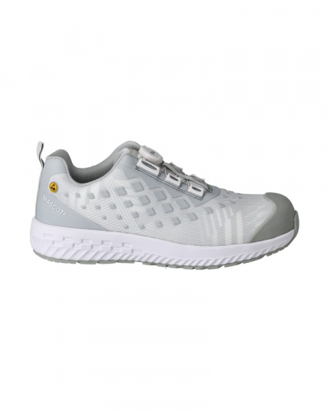 MASCOT- S1PL- Sicherheitsschuhe, BOA Fit System, FOOTWEAR CUSTOMIZED, weiss/ hellgrau- meliert