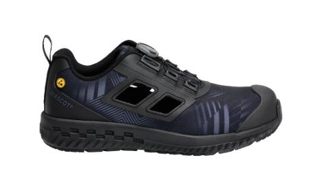 Sicherheitssandale S1PL, BOA® Fit System, Steinblau/Schwarz