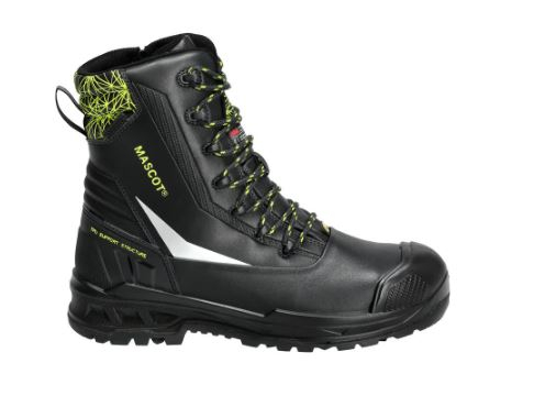 Sicherheitsstiefel S7S, Schnürsenkel, Schwarz