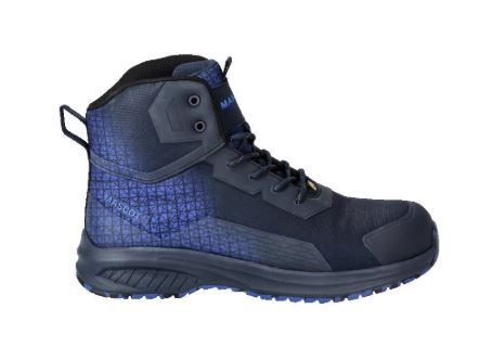 Sicherheitsstiefel S3S, Schnürsenkel, Schwarzblau/Azurblau