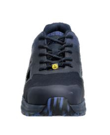 Sicherheitssandale S1PS, Schnürsenkel, Schwarzblau/Azurblau