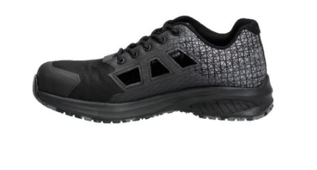 Sicherheitssandale S1PS, Schnürsenkel, Schwarz