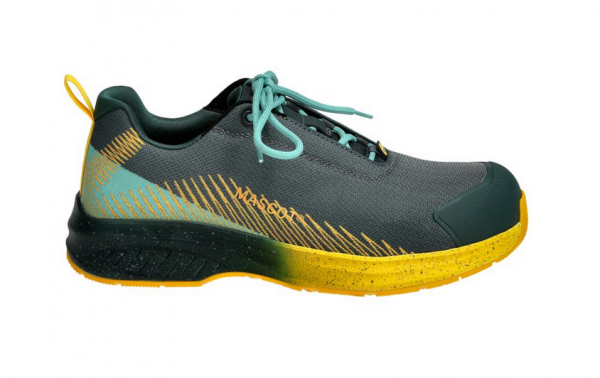 MASCOT-S1PS-Sicherheitsschuhe, FOOTWEAR CUSTOMIZED, SR HRO, waldgrün/sonnengelb