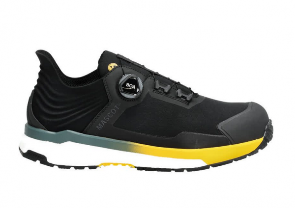 MASCOT-S3S-Sicherheitsschuhe BOA Fit System, FOOTWEAR CUSTOMIZED, SR FO, schwarz/sonnengelb