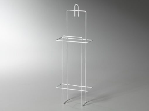 HYGIENEBEUTELHALTER, Metall, weiss für Hygienebeutel aus Papier