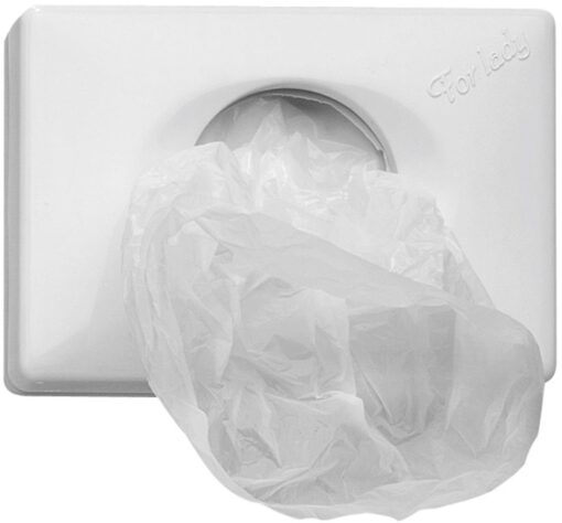 HYGIENEBEUTEL WANDSPENDER, weiss, Kunststoff,für Hygienebags aus PE