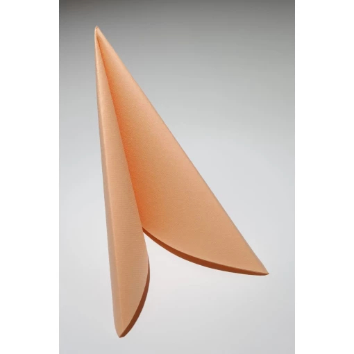 AIRLAID-SERVIETTEN, peach, 1/4 Faltung, Karton á 20x50 Stück