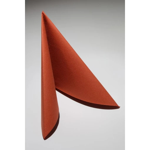 AIRLAID-SERVIETTEN, terracotta, 1/4 Faltung, Karton á 20x50 Stück