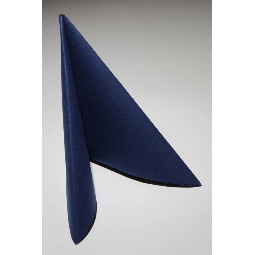 AIRLAID-SERVIETTEN, dunkelblau, 1/4 Faltung, Karton á 20x50 Stück