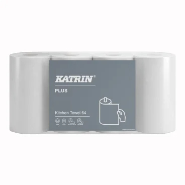 KATRIN KÜCHENROLLE Plus, weiss, 3-lagig, Karton 7x4 Rollen