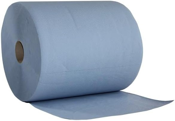 PUTZPAPIER ROLLE, blau, 3-lagig, Pkg. á 2 Rollen á 500 Tücher