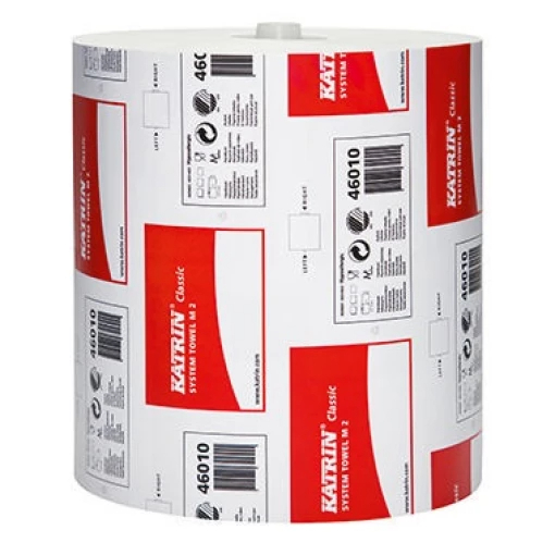 KATRIN SYSTEM HANDTUCHROLLEN Classic, weiss, 2-lagig, Karton á 6 Rollen