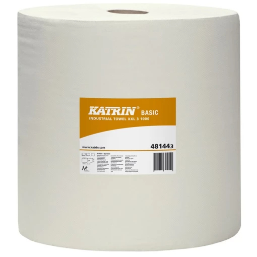KATRIN-PUTZPAPIER-ROLLE, Basic XXL 3, weiss, 3-lagig, 3x18 g, 1 Rolle á 1000 Tücher