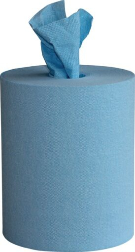 PUTZPAPIERROLLE, Wipex Work, M-Rolle, ca. 85 g, blau, VE=1 Pkg á 6 Rollen