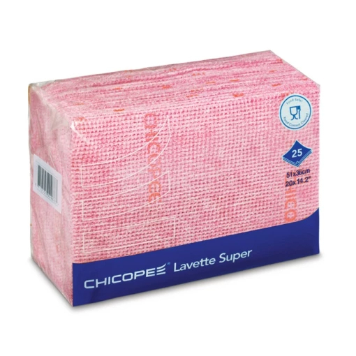 SPEZIALSPÜLTUCH LAVETTE SUPER, rot, Karton á 6x25 Stück